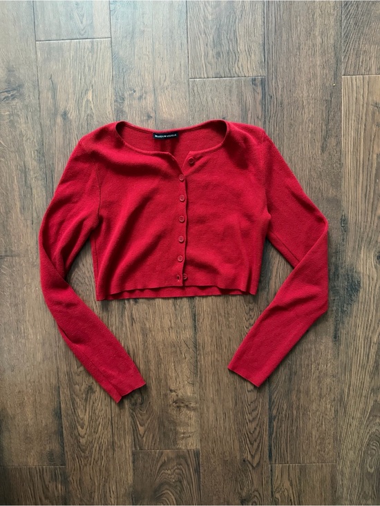 Brandy Melville Sweaters - Brandy Melville Red Button-Down Cardigan